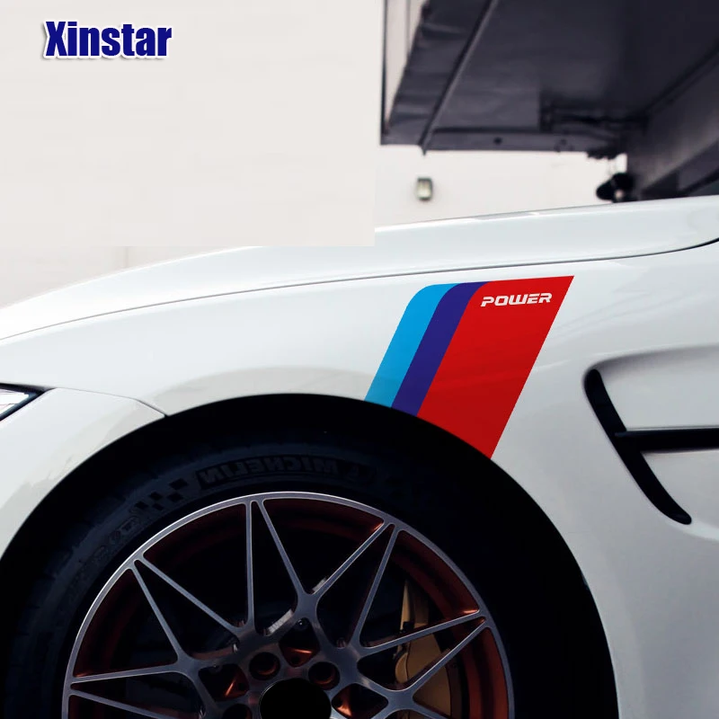 

power Emblem car body sticker for BMW E30 E36 E60 E46 E90 E71 E87 F30 F10 F20 X1 X3 X4 X5 X6