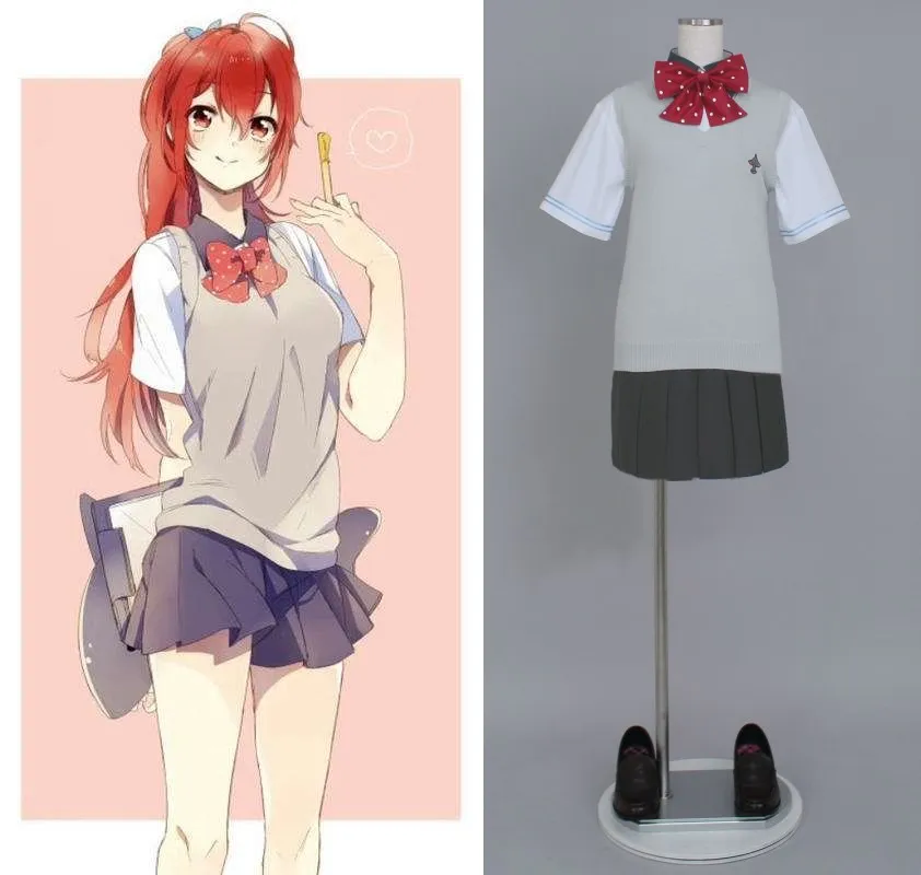 Бесплатно! Iwatobi летняя школьная форма для девочек Gou Matsuoka карнавальный костюм