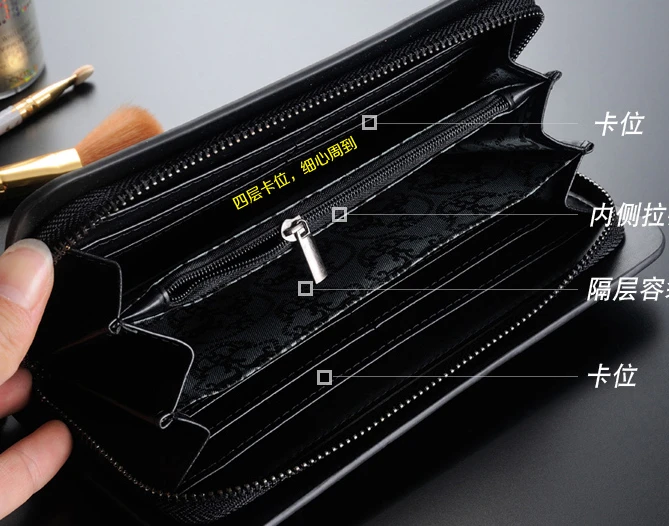 Женская кожаная сумка-клатч с заклепками | Багаж и сумки