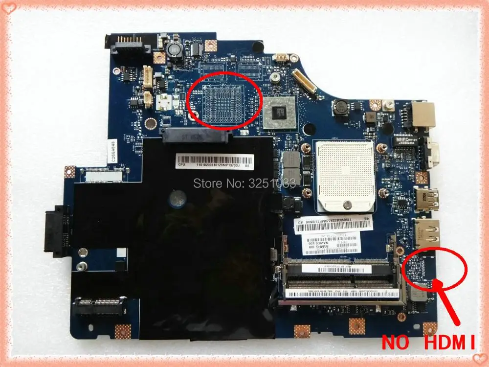 Материнская плата для ноутбука Lenovo G565 Z565 DDR3 полностью протестированная