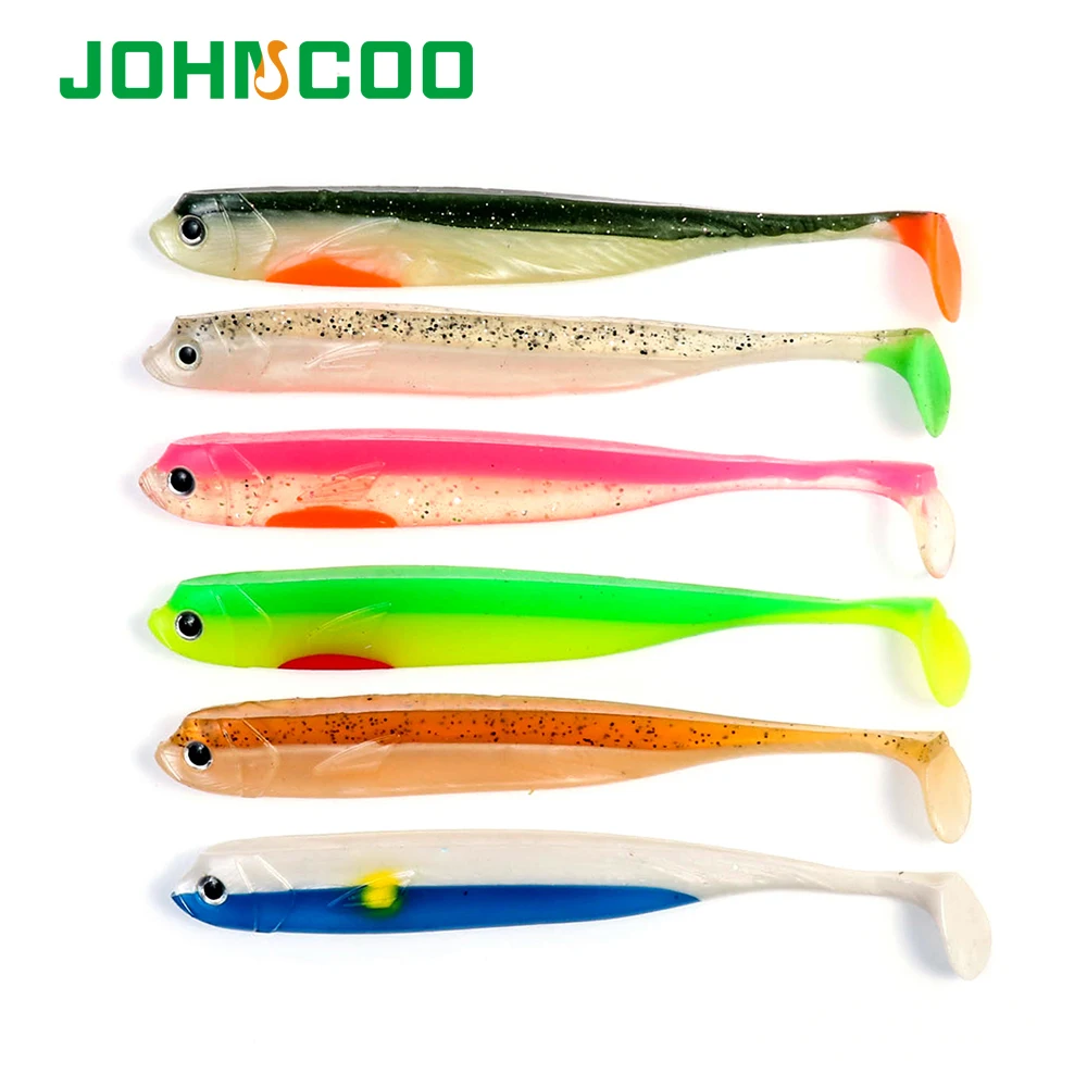 JOHNCOO 3 шт. приманка для морской рыбалки Shad Мягкая 3D глаза 14 5 см 15 г силиконовая