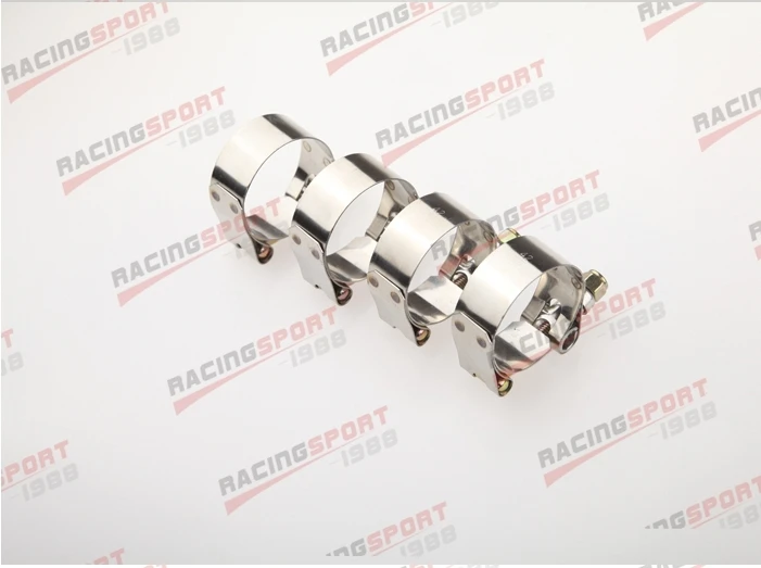 4 шт. 2 5 &quotдюймовый турбо шланг муфта Т Болт Зажимы Из Нержавеющей Стали мм|steel