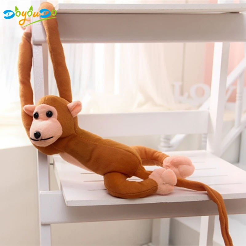 60 см Kawaii длинные руки обезьяна от руки до хвоста плюшевые игрушки детские спящие успокаивающие Животные Куклы Мягкие плюшевые обезьяны Детские Подарочные игрушки