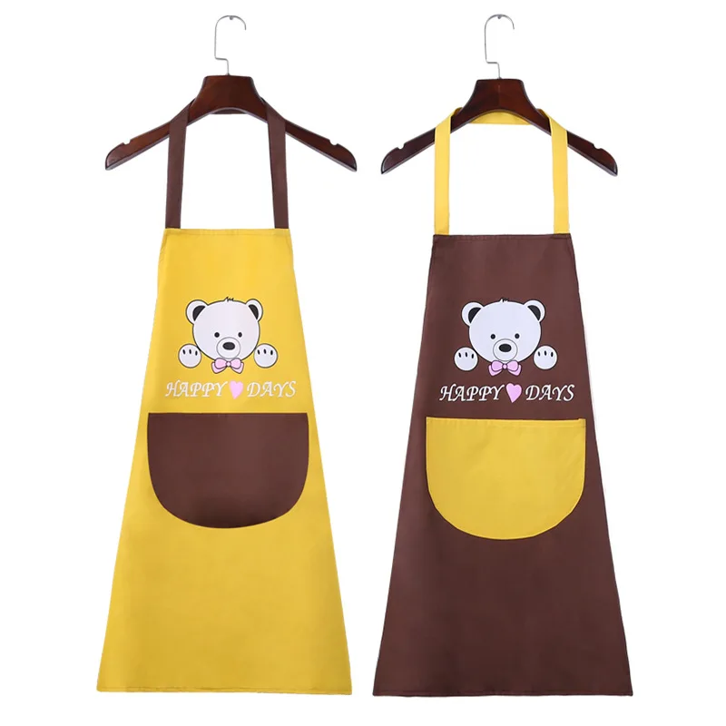 Кухонный Фартук с героями мультфильмов для женщин, водонепроницаемый и маслостойкий фартук для взрослых h-типа, комбинезоны без рукавов