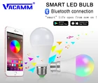 Умная Светодиодная лампа RGBW Bluetooth 4,0, E27B22, 1520 Вт, несколько цветов