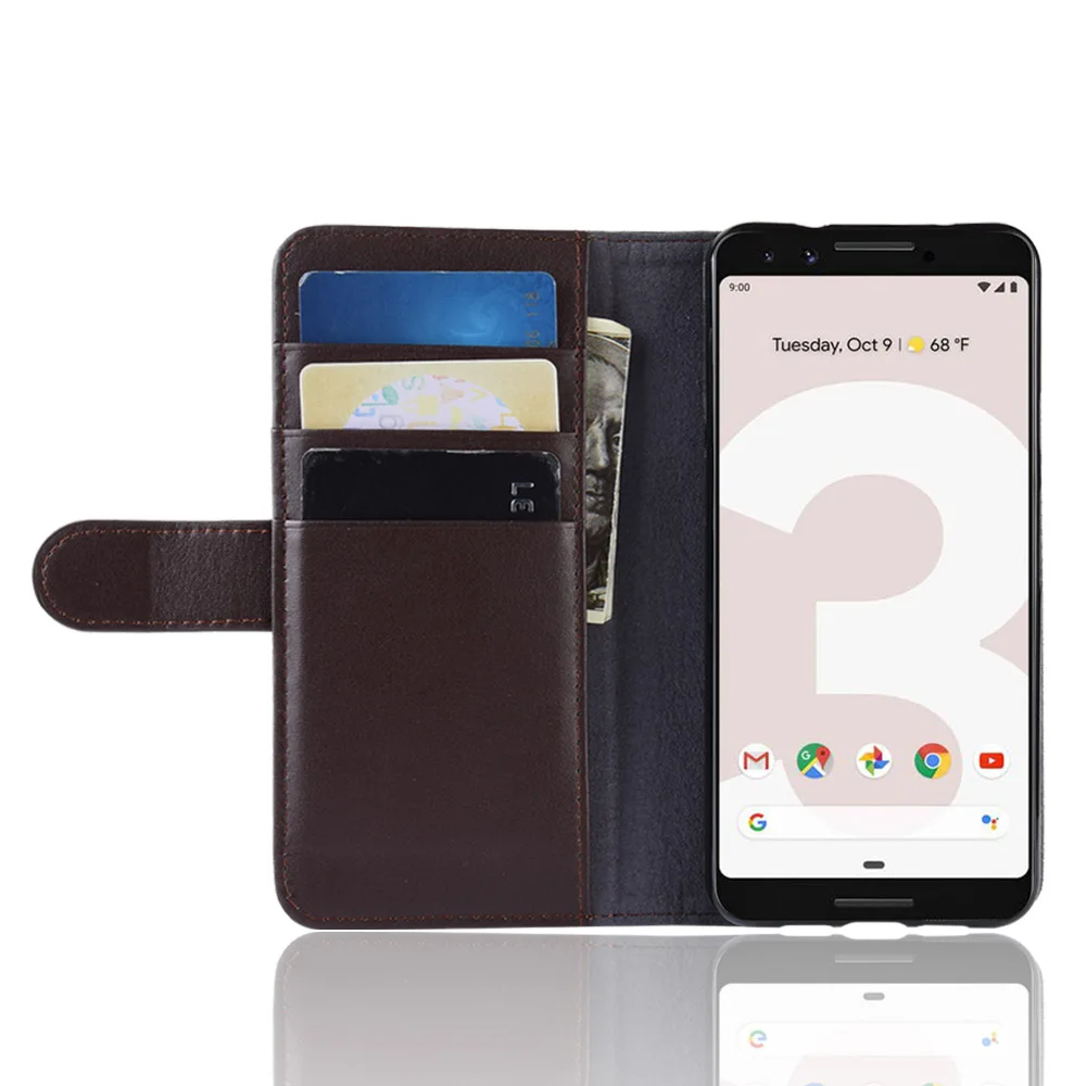 Чехол для Google Pixel 3a XL из натуральной кожи с защитой от царапин, держатель для карт, откидной Чехол-Кошелек для Google Pixel 3A 3A XL, Магнитный чехол