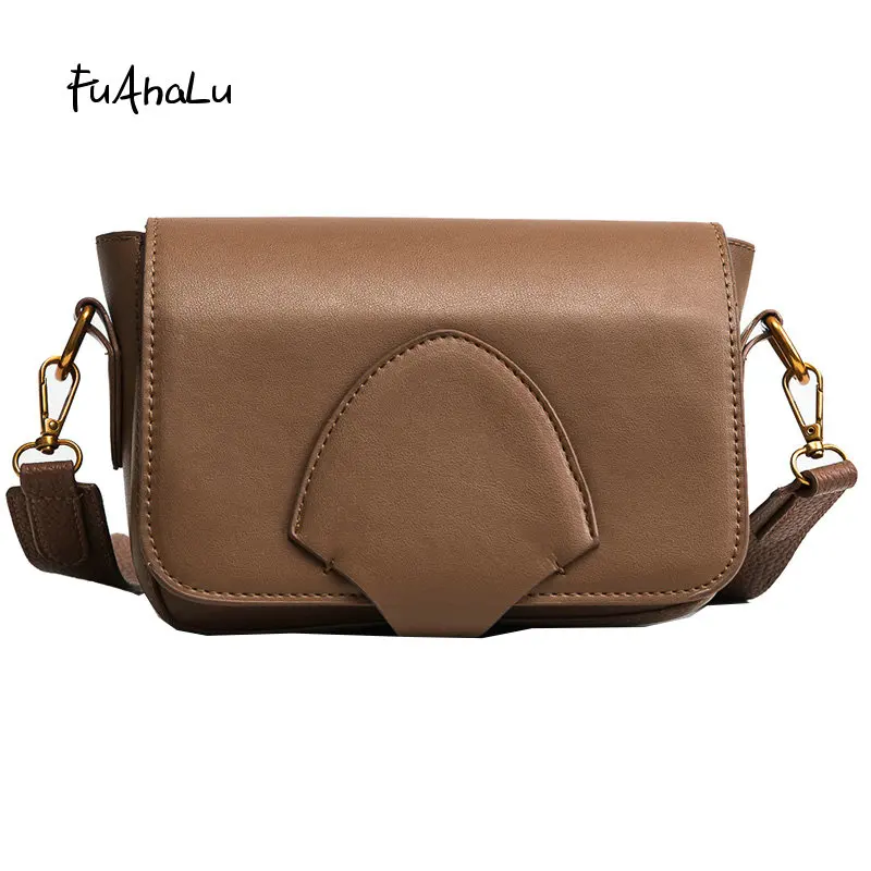 

FuAHaLu New women's fashion shoulder bag simple wild Messenger bag atmosphere small square package