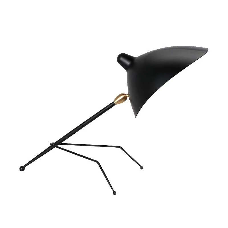 desk light Реплика свободно изогнутая tripoсветодиодный светодиодная Напольная Лампа для мантиса стоящая лампа Лофт промышленная Спальня Декор стоящая лампа для дома - Цвет абажура: desk light