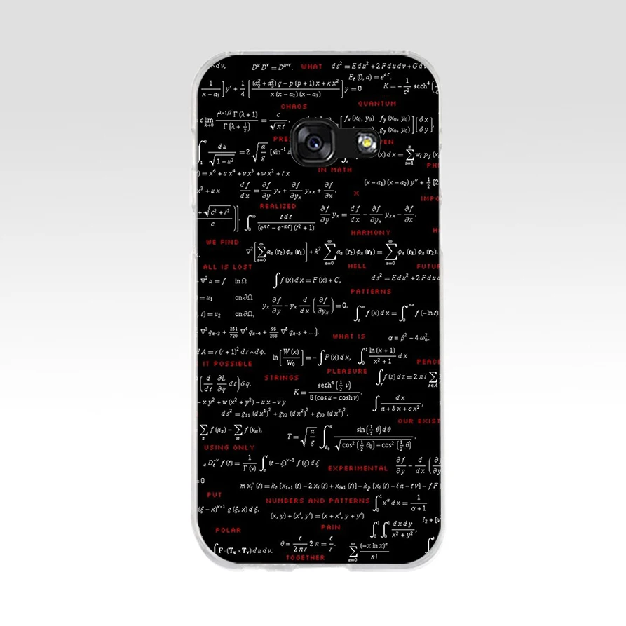 226AQ Mathematics And Physics Formulas Soft Silicone Tpu Cover phone Case for Samsung galaxy a3 a5 2016 2017 a6 A8 2018 | Мобильные