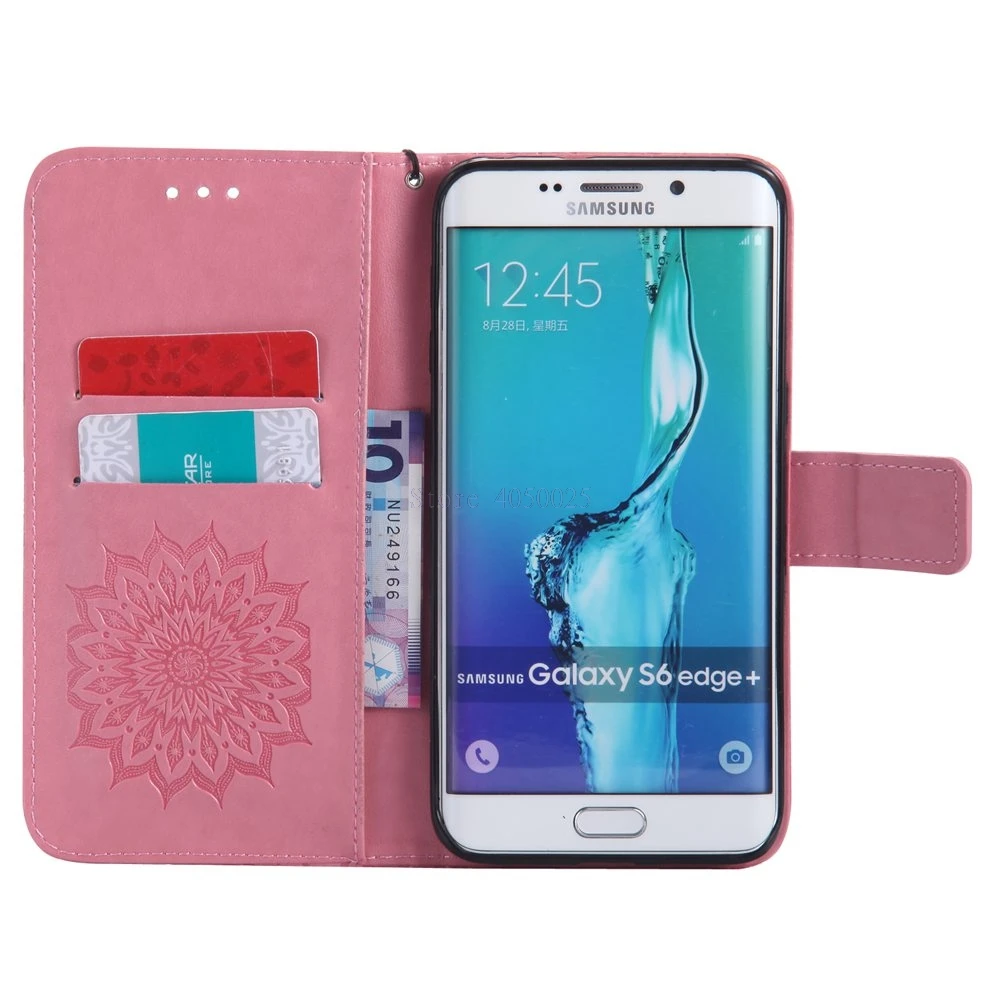 Чехол для Samsung Galaxy S6 Edge Plus S6edge плюс G928 G928F захлопывающийся защитный чехол-кошелек