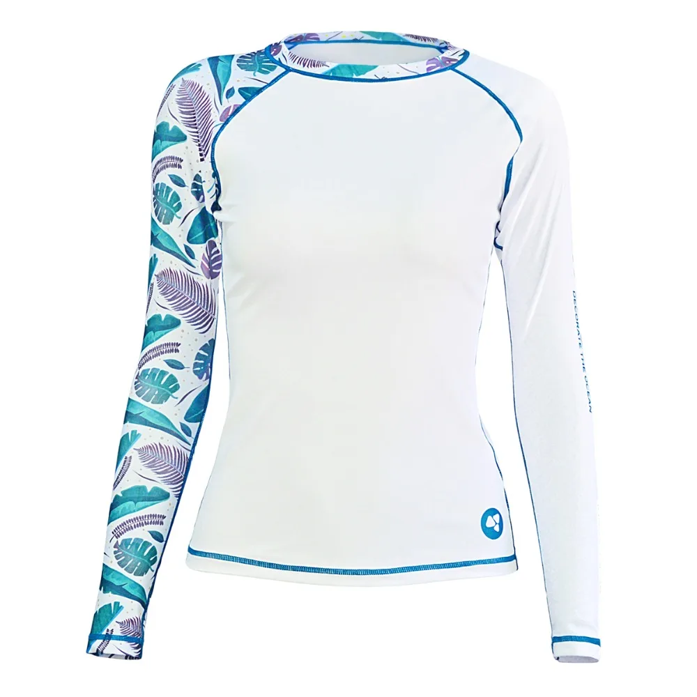 LayaTone Rash Guard Women Long Sleeves Swimwear Swimsuit UV 50+Swimming Surfing Bathing Suit Sport Beach Fitness Gym Yoga Shirts | Спорт и