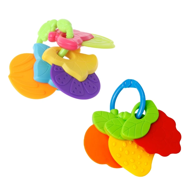 

1 Set Baby Teether Fruit Shape Silicone Safe Teething Chew Toys Infants Pacifier Gifts Baby Care