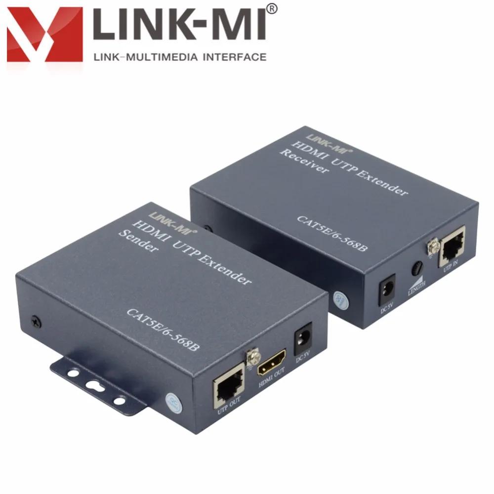 HDMI передатчик и приемник с помощью одного кабеля Cat5ECat6 для HD TV 3D 1920x1080 @ 60Гц