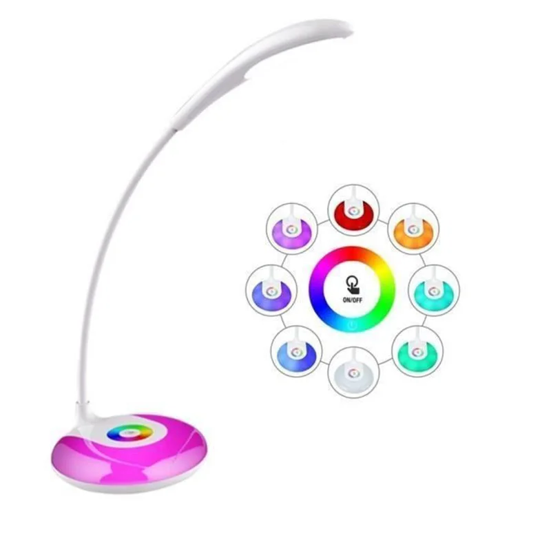 Высокое качество Настольный светильник USB Перезаряжаемые Настольная лампа 3