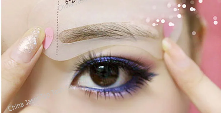 3 шт. трафареты для бровей тонированные цвета|templates for eyebrows|eyebrow stencileyebrow stencil set |
