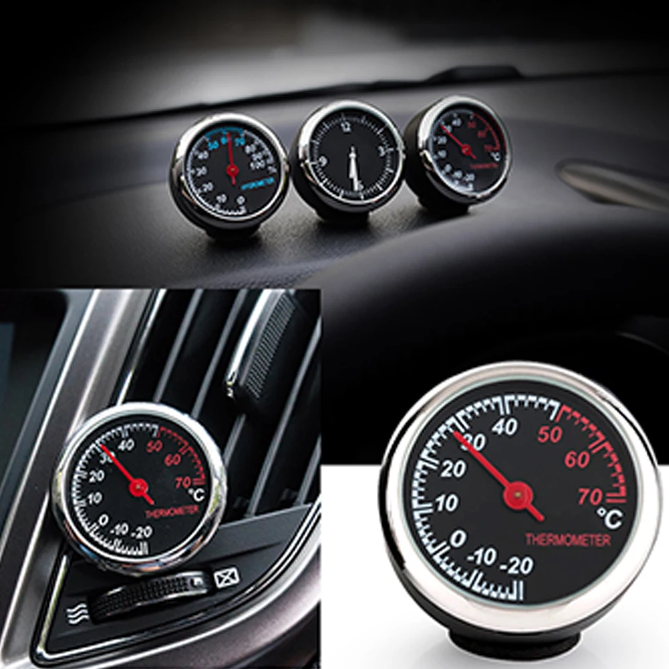 NWIEV для Renault Megane 2 Captur Mitsubishi ASX Jeep Wrangler peugeot Автомобильные часы термометр гигрометр украшения Аксессуары