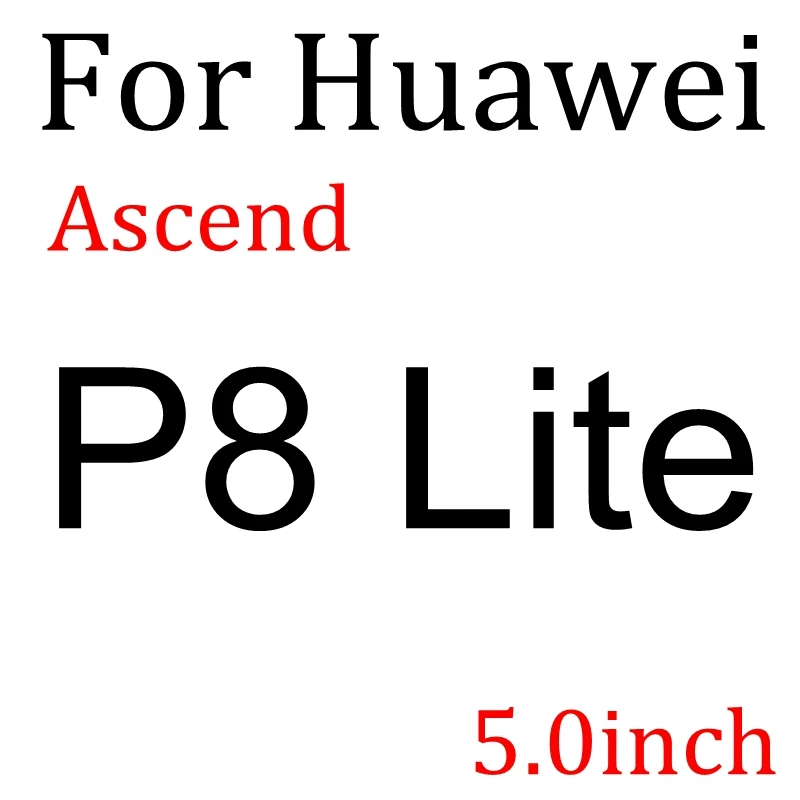 P8 Lite С уровнем твердости 9H закаленное Стекло для Huawe P8 P9 P7 Lite Honor 8 5A LYO-L21 Y6 II Y5 II Y3 II GR5 GR3 GT3 5X X5 5C 4C Экран защитная пленка - Цвет: P8 Lite