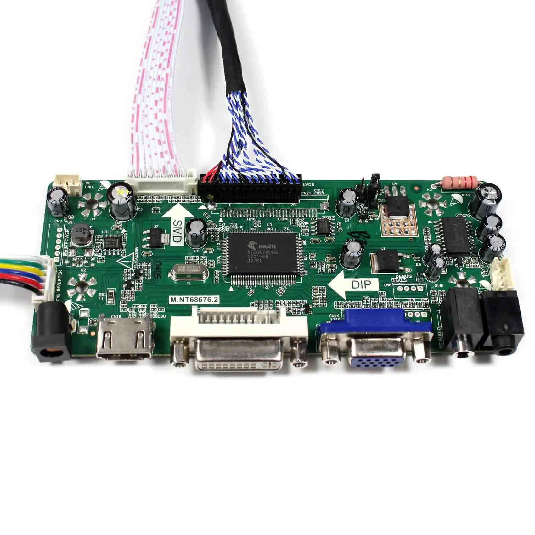 Плата управления ЖК дисплеем HD MI + DVI VGA Audio для 21 5 Дюймов M215HW03 V1 V2 M215HGE L23 T215HVN01.0
