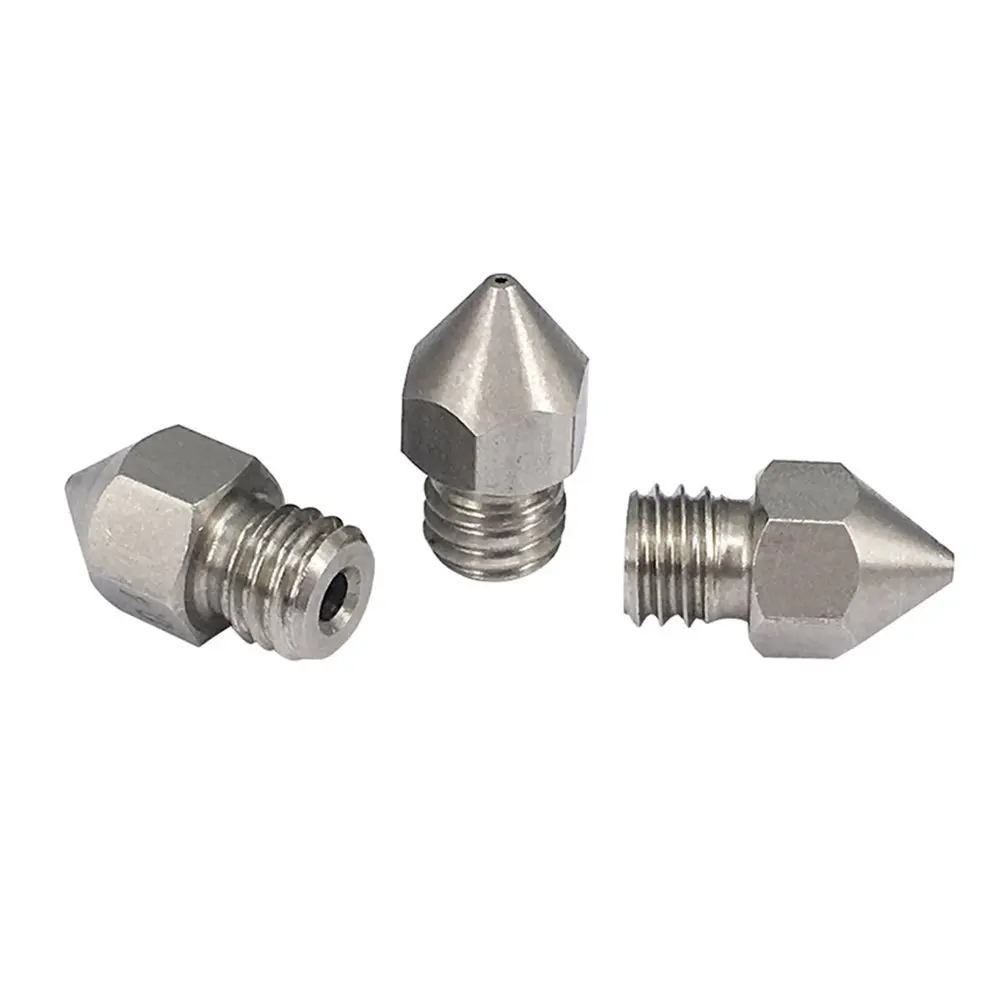 1PCS MK8 Nozzle 0.2mm 0.3mm 0.4mm 0.5mm 0.6mm M6 Threaded Stainless Steel for 1.75mm Filament 3D Printer Extruder Print Head | Компьютеры