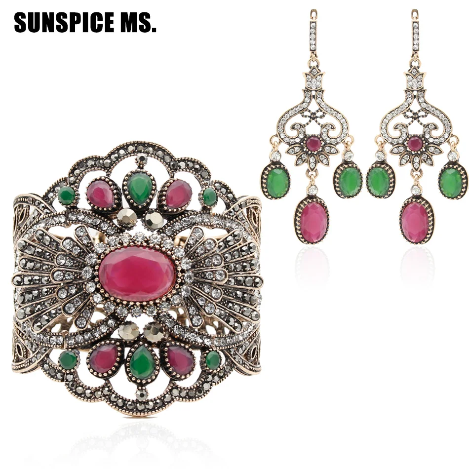 Этнические богемные женские браслеты и серьги из смолы ювелирные наборы