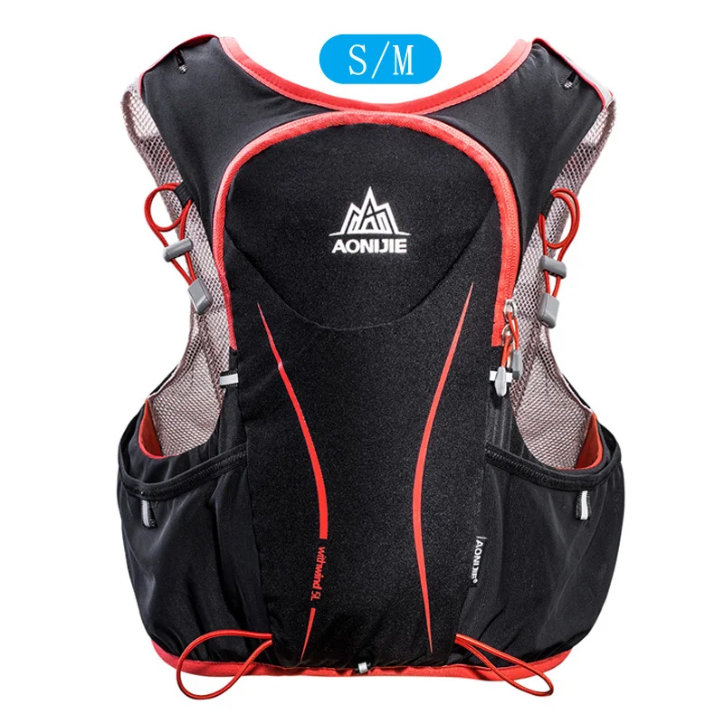 HT906-black-S AONIJIE 5L Женский Мужской жилет для марафона, сумка для воды для бега, сумка для велоспорта, походная сумка, уличный спортивный светильник, сумка для бега - Цвет: HT906-black-S