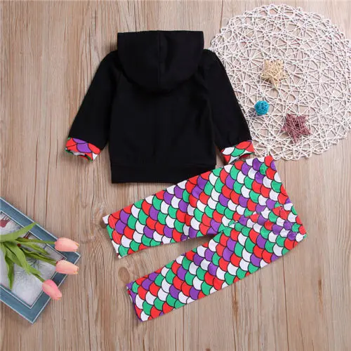2 шт./комплект толстовка с капюшоном и штаны|Комплекты одежды для девочек| |