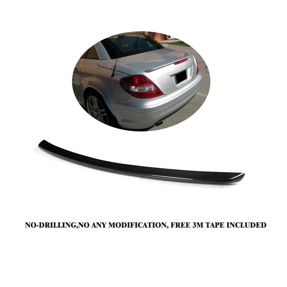 Задний спойлер из углеродного волокна для Mercedes Benz SLK Class R171 SLK200 SLK300 SLK55 Convertible 2 Door