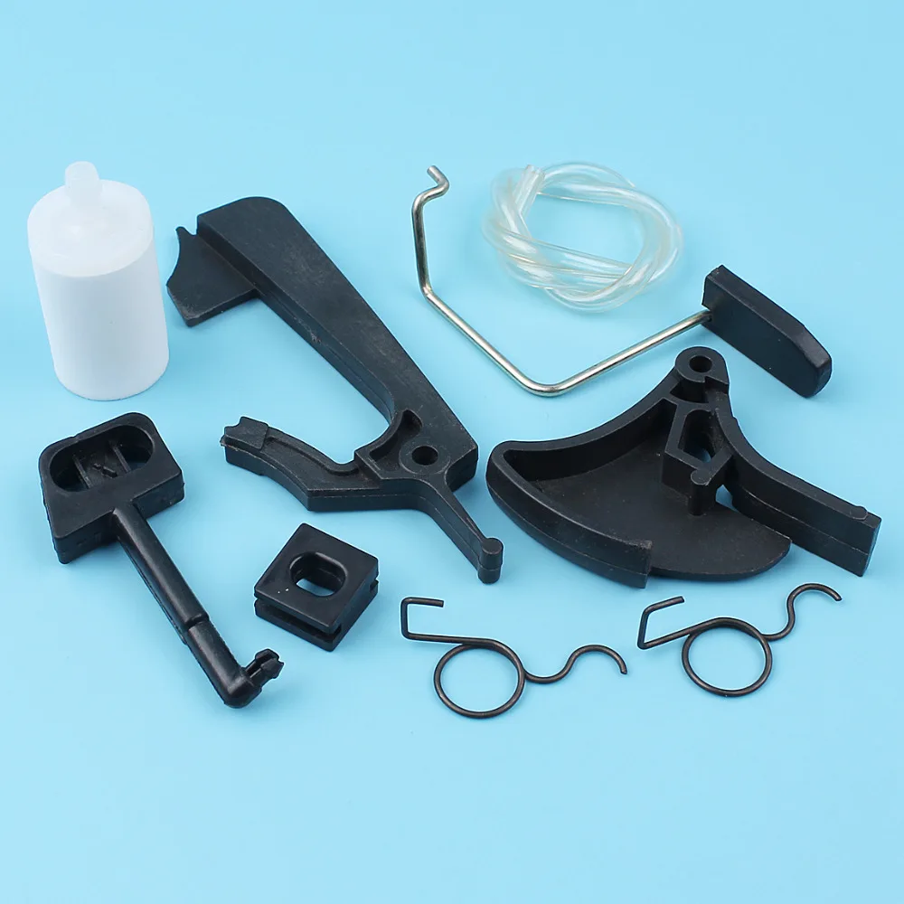 

Throttle Trigger Choke Rod Lever Arm Spring Kit For Husqvarna 136 137 141 142 36 41 Chainsaw Fuel Line Filter