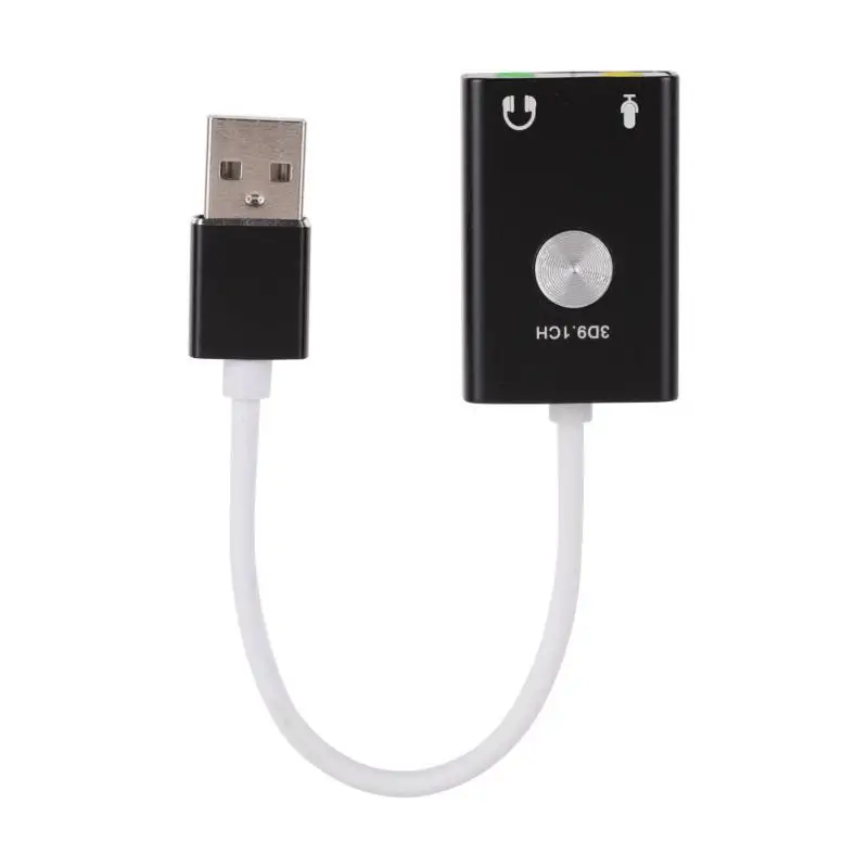 USB Внешняя независимая звуковая карта для настольного компьютера/ноутбука с 3 5 мм