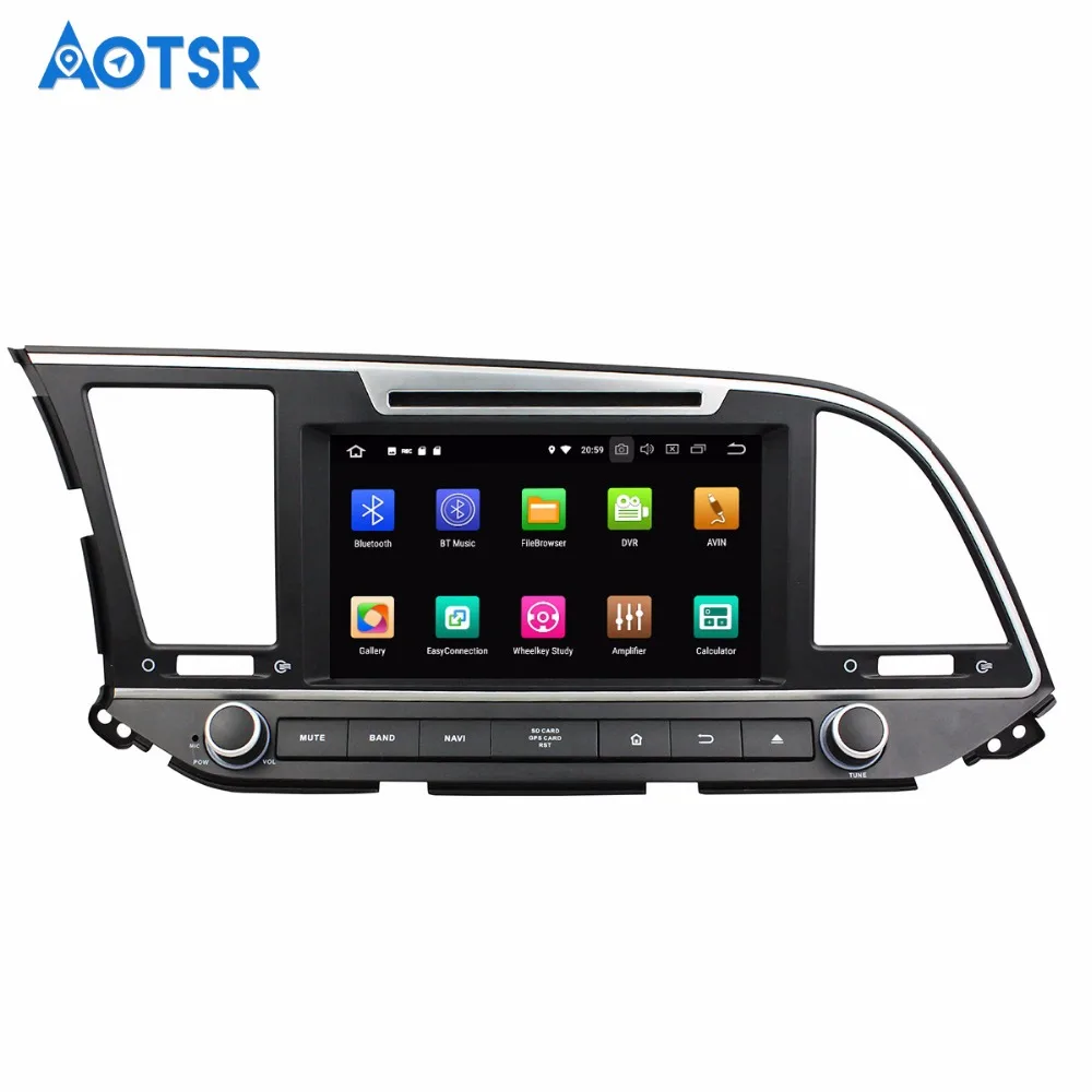 Автомагнитола 1 din Android 8 0 GPS радио для Hyundai Elantra 2016 2017 2018 сенсорный экран