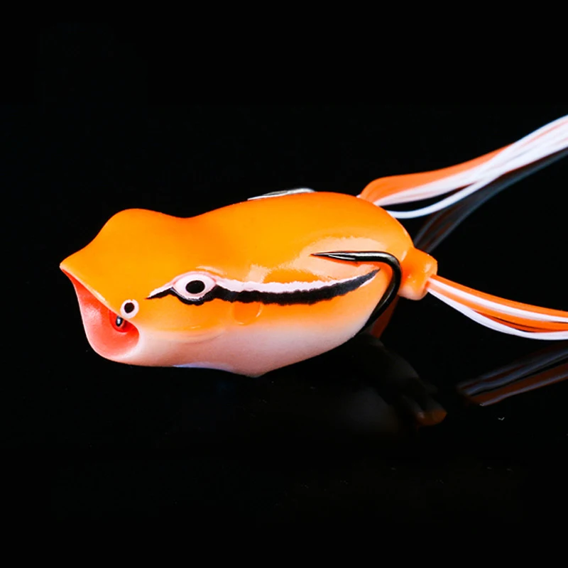Wokotip 1 шт. Topwater Thunder Frog искусственная 52 мм 10 г Мягкая приманка лягушка приманки для