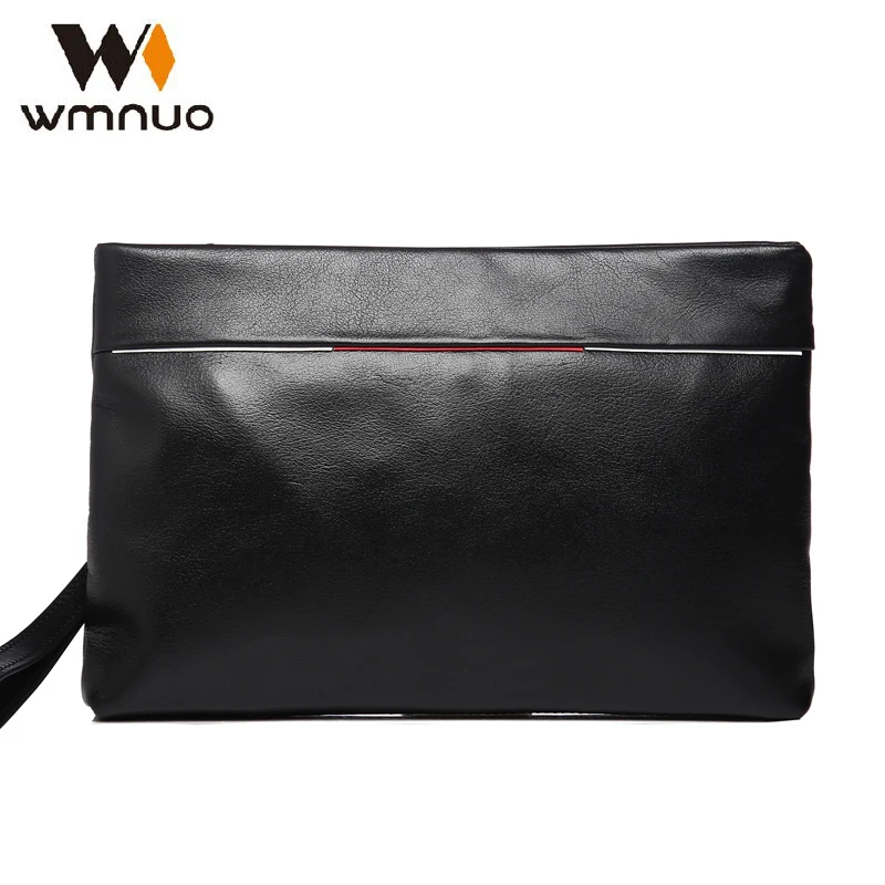 Сумка Wmnuo 2020 мужская из натуральной воловьей кожи клатч модный вместительный