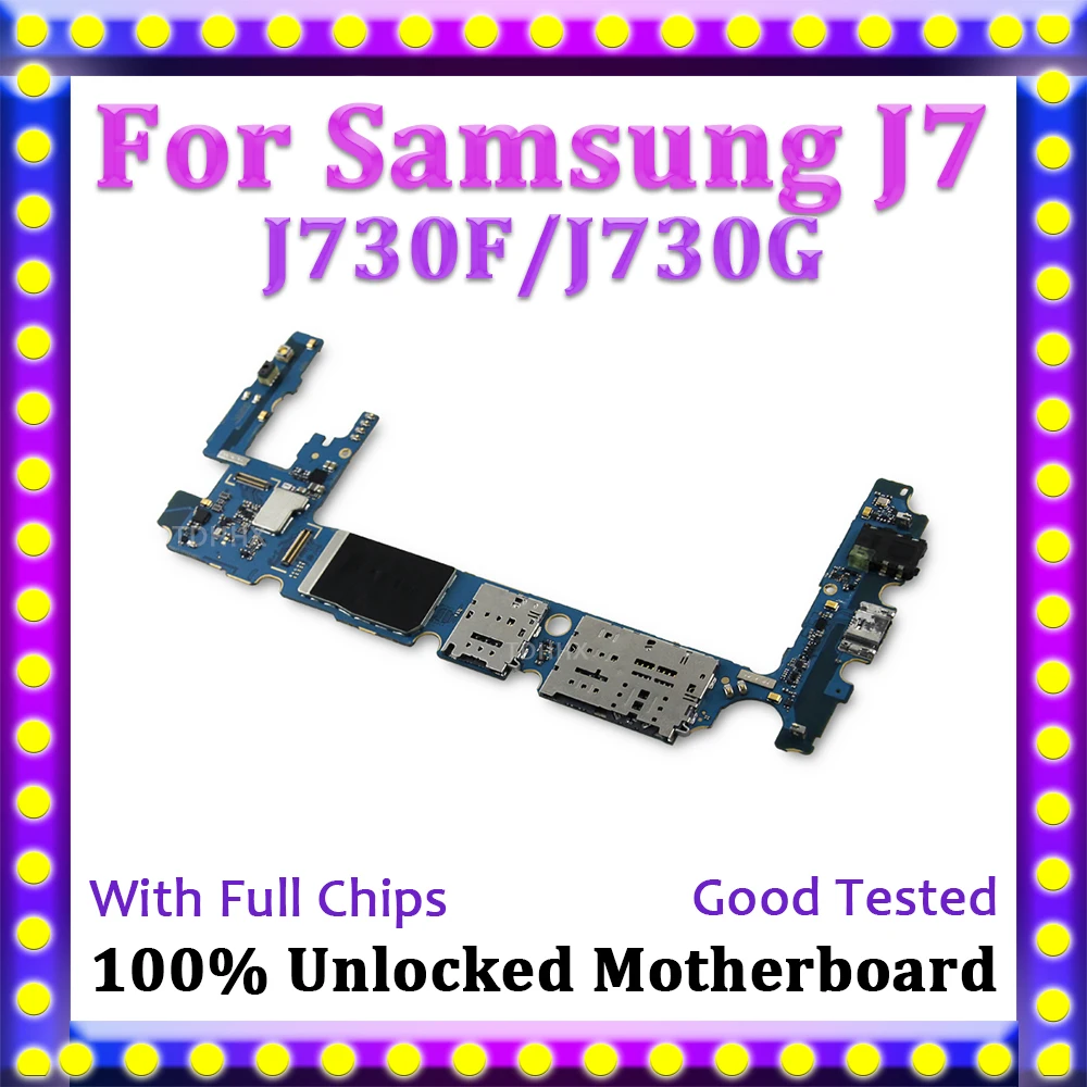 Разблокированная разборная материнская плата для samsung Galaxy J7 Pro J730F J730G материнская плата с полным чипом