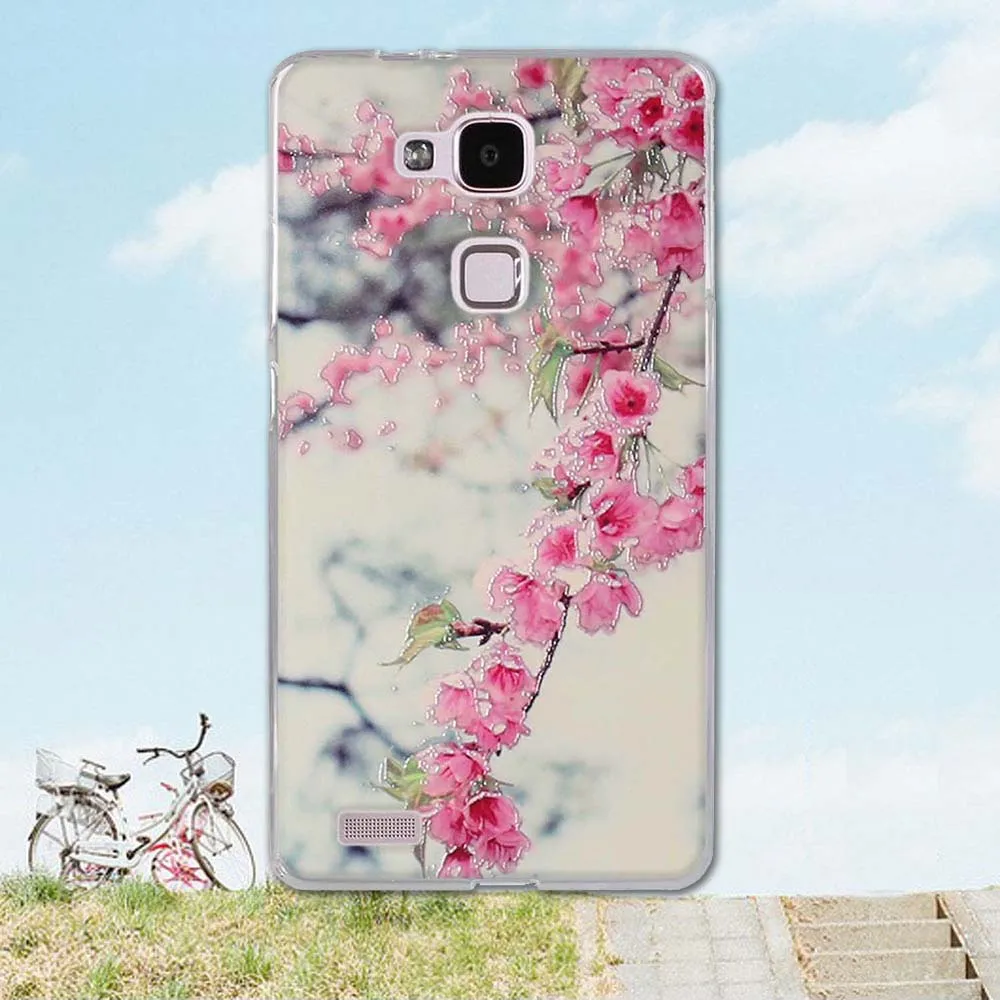 Задняя крышка для Huawei Mate 7 Ультратонкий стильный чехол из ТПУ телефона Ascend Mate7 mate7