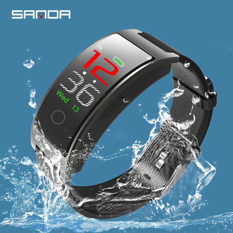 Многофункциональные водонепроницаемые Смарт-часы с цветным экраном для мужчин и