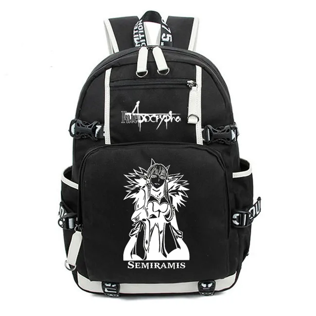 1 Fate Apocrypha холщовый рюкзак FGO аниме рюкзаки ноутбук рюкзак на плечо ноутбук Школьные сумки Сумки для колледжа и школы - Цвет: 1