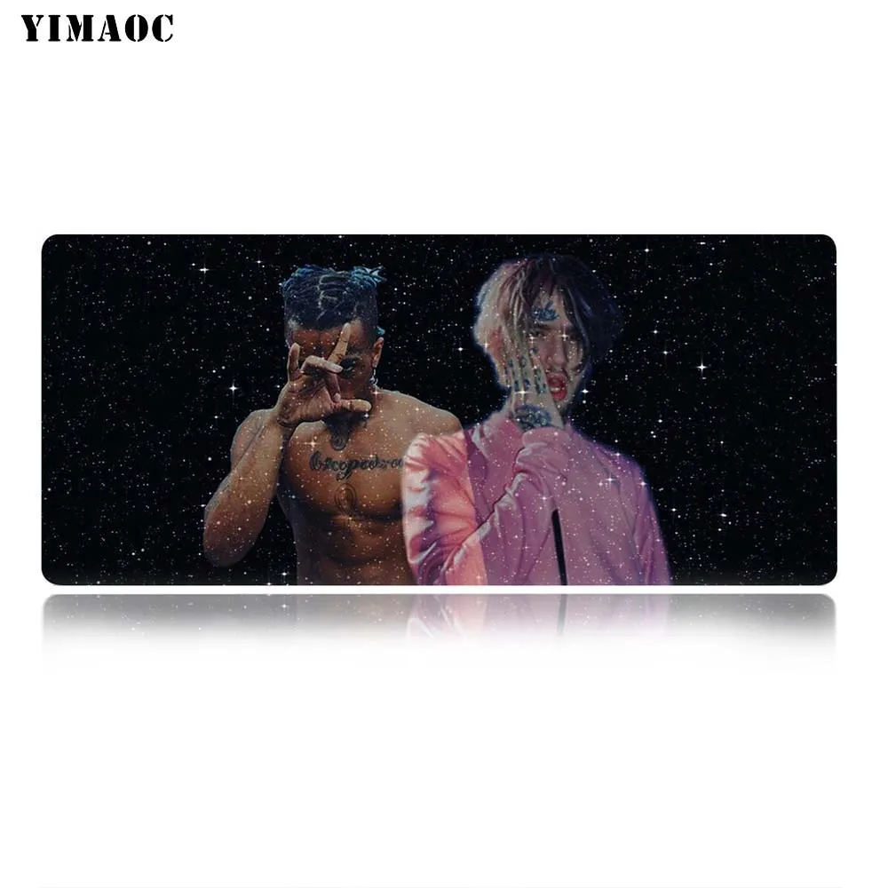 Yomaoc LIL PEEP &amp XXXTENTACION коврик для мыши 40x90 см Коврик компьютерной Противоскользящий