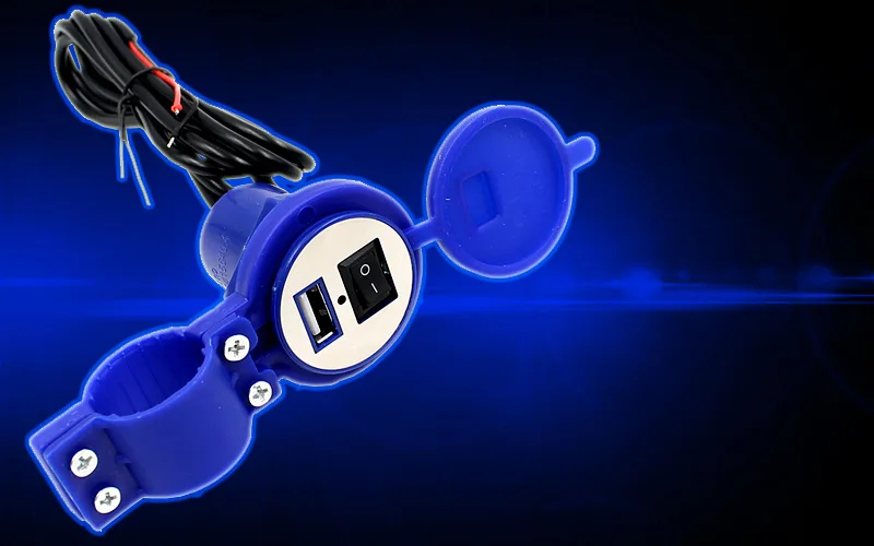 12V 1.5A мотоцикл USB прикуриватель водонепроницаемый выключатель мотоцикла