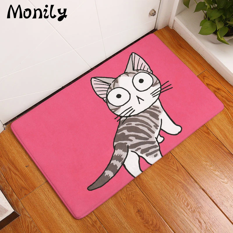 Monily Противоскользящий коврик для пола водонепроницаемый милый мультяшный