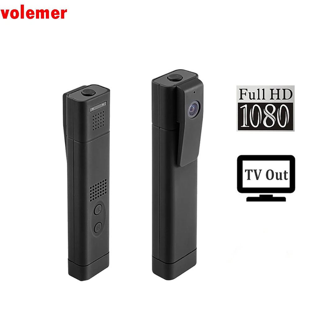 Volemer T190 мини камера Full HD 1080P H.264 tv Out DV видеокамера USB ручка диктофон Micro Camara DVR