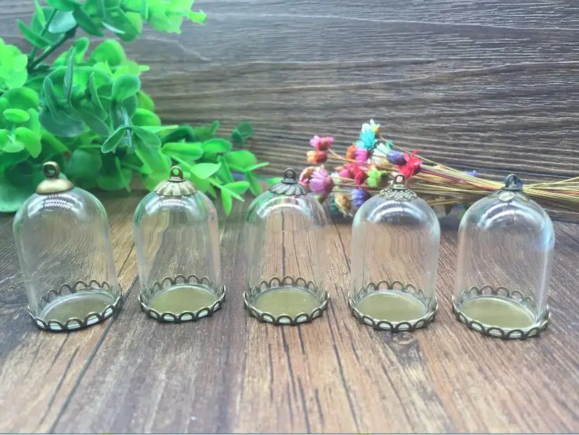 

20 компл./лот форма трубки 30*20 мм стеклянный глобус античная бронза цвет кружева база бусины крышка стеклянная флакон подвеска в форме стеклянной бутылки аксессуары