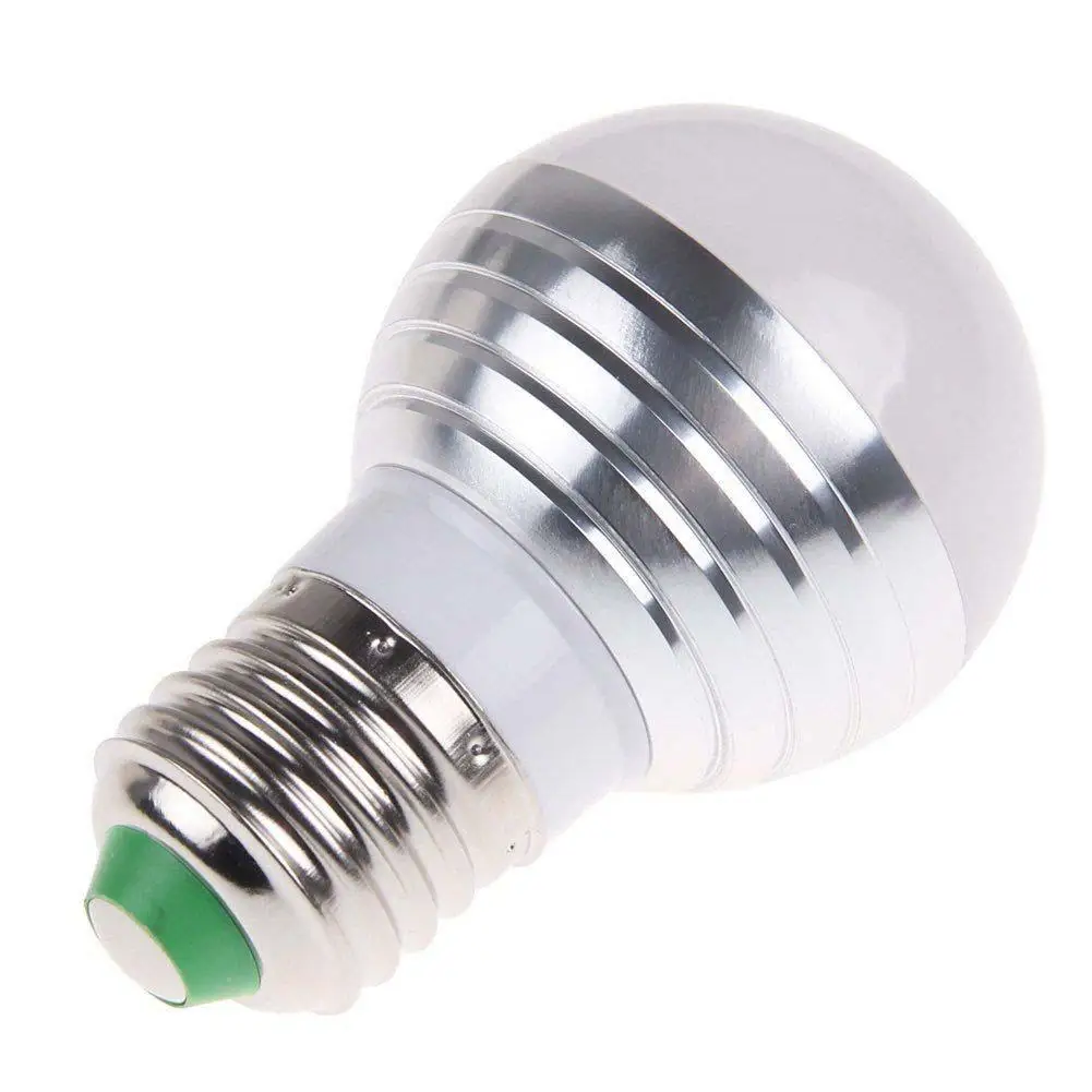 3W E27 led RGB Bulb Light Lamp 16 Color Changing with Wireless Remote Control APJ | Лампы и освещение