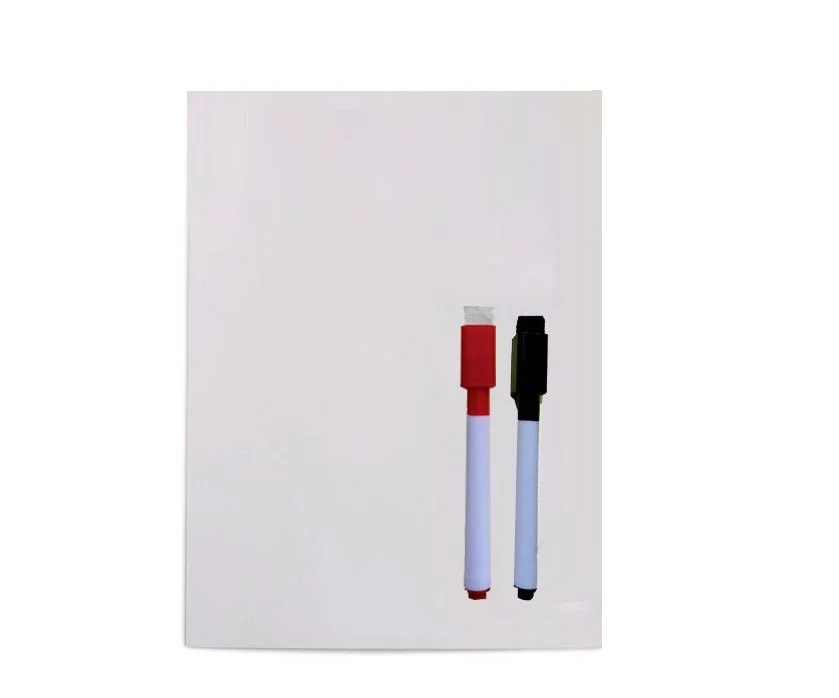 board with 2 pens Гибкая магнитная доска магниты на холодильник сухая салфетка белая ручка-маркер для Доски Ластик кухонная доска для сообщений напоминание умный блокнот - Цвет: board with 2 pens