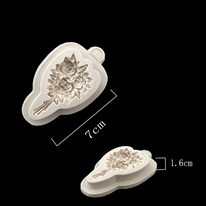 1 шт. силиконовая форма в форме букета для украшения торта|mold for|flower moldfondant cake mold |