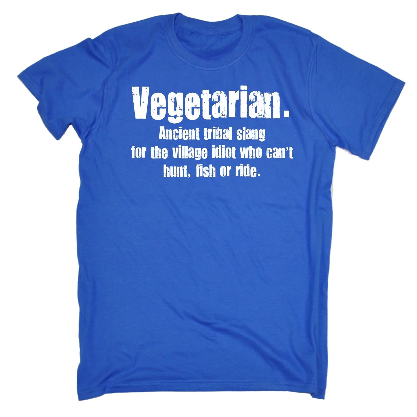 Vegetarian Tribal Slang T-SHIRT Food Chef Cook Veggie Vegan Funny Gift Birthday Fashion T Shirts Round Neck Sleeve Cool Casual | Мужская