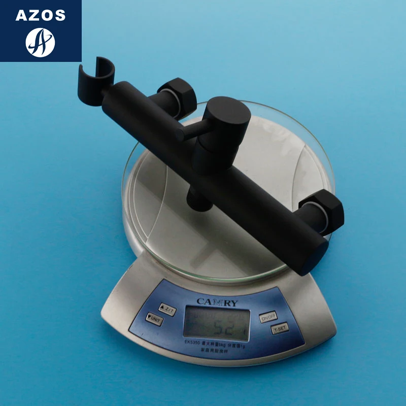 Azos биде кран под давлением спринклерной головки латунь черный переключатель