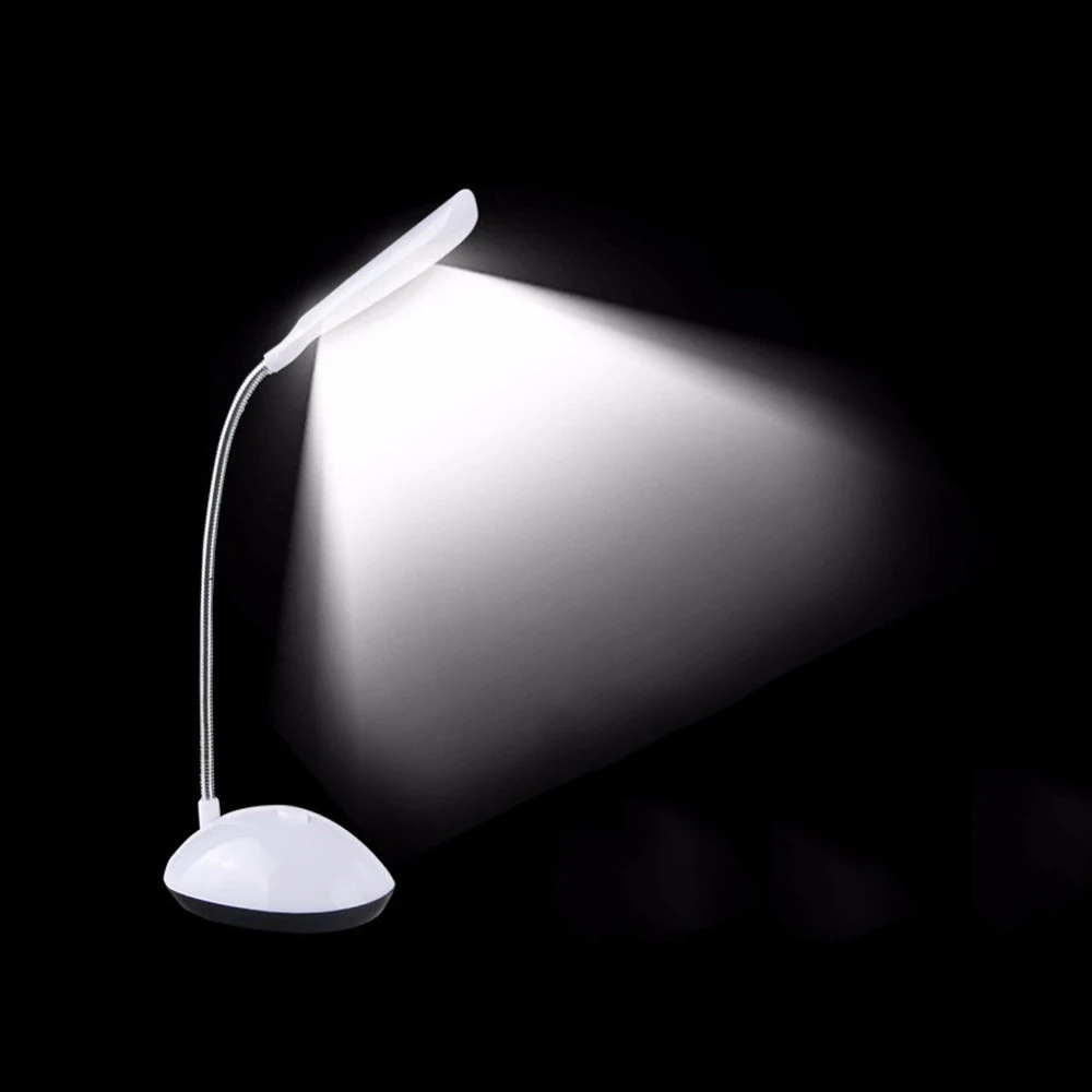 Mini 4 LED Reading Eye Protection Desk Lamp Power Flexible Battery Powered Led Foldable Table Light For Study | Лампы и освещение