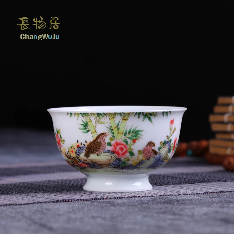 Чаши и блюдца Changwuju in Jingdezheng чаша для чая кунг фу ручная нарисованная Jinhongxia с