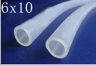 

6x 10mm Transparent FDA Flexible Silicone Rubber Tube Hose Pipe Medical Tubing Garden Hose Reels