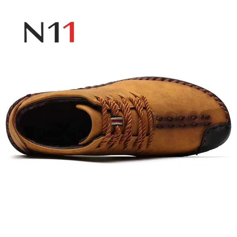 N11/2018 г. Новая мужская удобная повседневная обувь больших размеров 38-48 теплые
